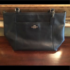 Coach black tote bag.